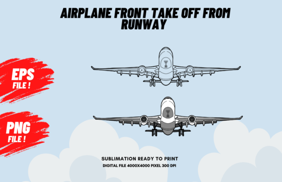 Download Airplane Front Take off from Runway - Runway Collection