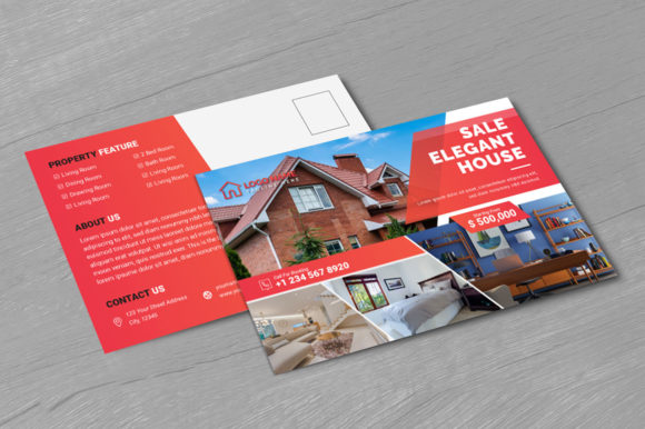 Download Real Estate Marketing Postcard Template - Estate Collection