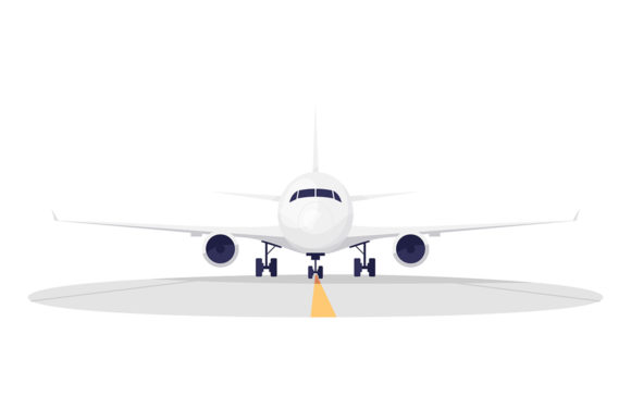 Download Airport Runway Semi Flat Illustration - Runway Collection