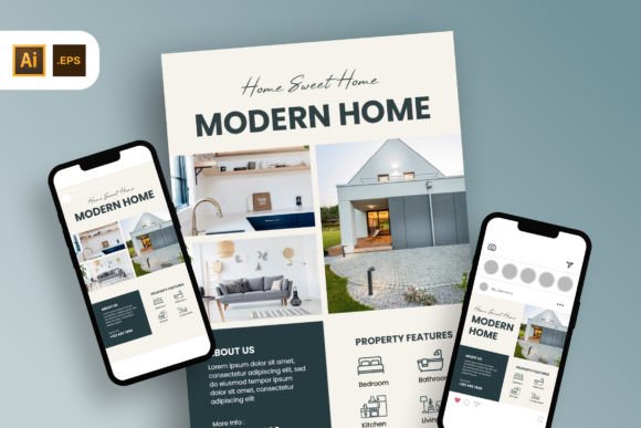 Download Modern Home Real Estate Marketing Flyer - Estate Collection